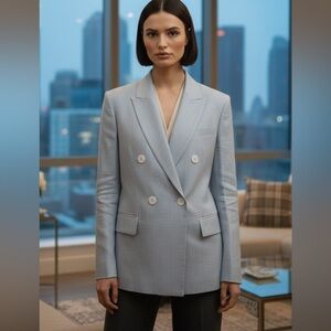 Vince Gray silk Blazer for Formal Occasions size 2